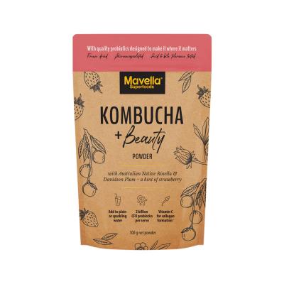 Mavella Superfoods Kombucha + Beauty Powder with Australian Native Rosella & Davidson Plum & Strawberry 100g